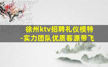 徐州ktv招聘礼仪模特-实力团队优质客源带飞
